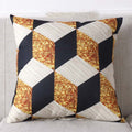 Geometric Retro Throw Pillowcase – Linen & PP Cotton, 4 Styles (18"×18" / 45×45cm)