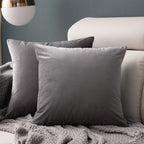 Velvet Nordic Cushion Pillow – Plush Tassel Cover, 6 Colors (20"×20" / 50×50cm)