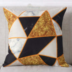 Geometric Retro Throw Pillowcase – Linen & PP Cotton, 4 Styles (18"×18" / 45×45cm)