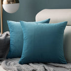 Velvet Nordic Cushion Pillow – Plush Tassel Cover, 6 Colors (20"×20" / 50×50cm)
