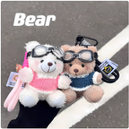 Pilot Bear Plush Keychain