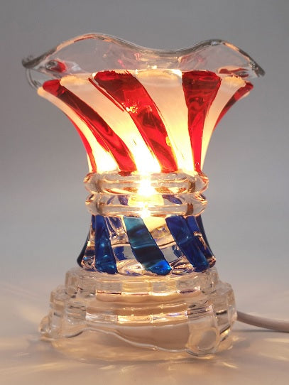 Patriotic Red, White & Blue Touch Fragrance Oil Warmer / Night Light