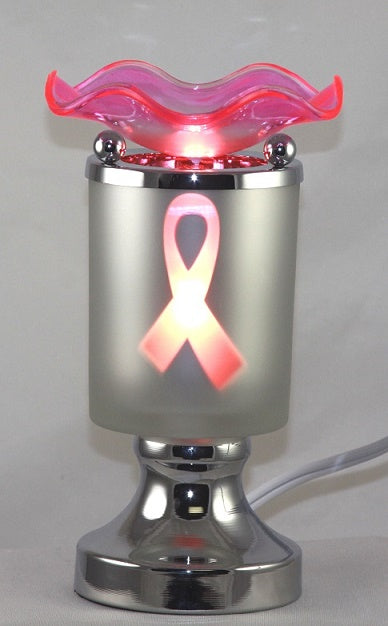 Pink Ribbon Touch Fragrance Oil Lamp & Night Light | 3 Settings