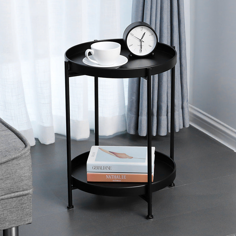 Nordic Minimalist Round Side Table for Bedroom Living Room