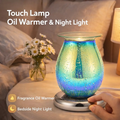 Blue Drizzles Touch Oil Warmer & Night Light