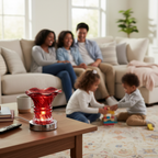 Fragrance Oil Warmer with casual multiracial family